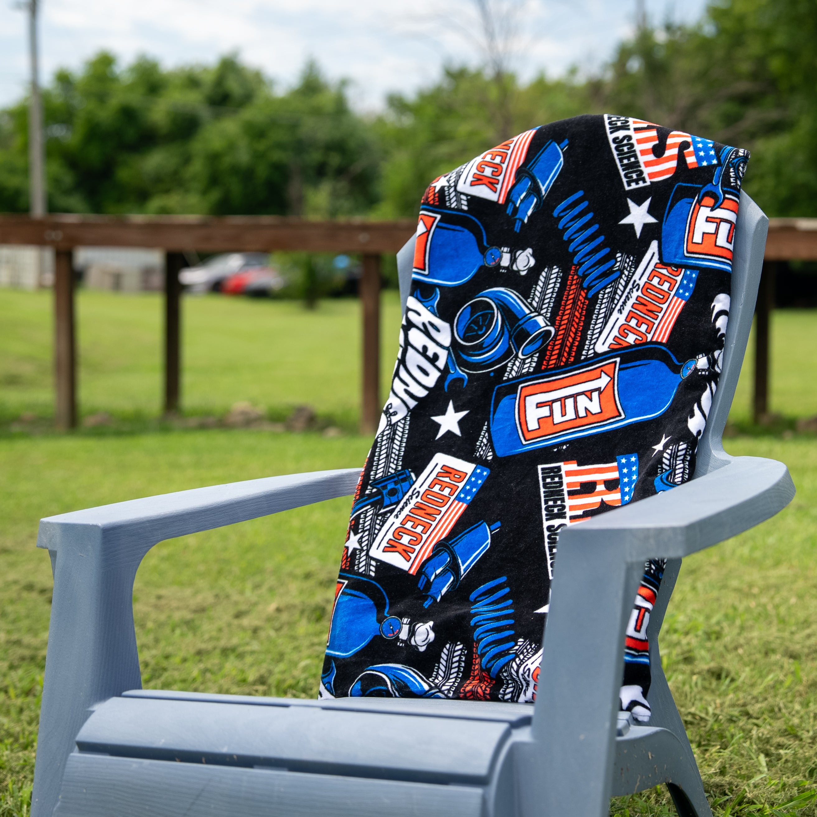 Redneck Science Oversized Beach Towel