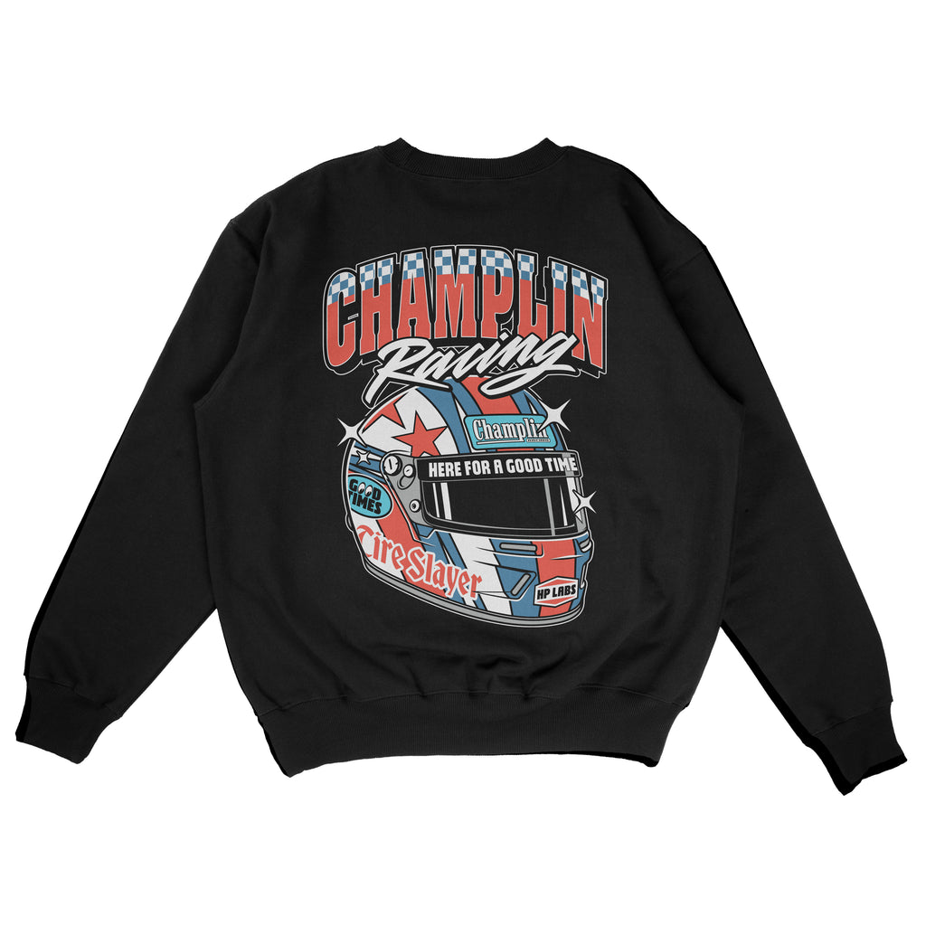 Race Helmet Sweatshirt