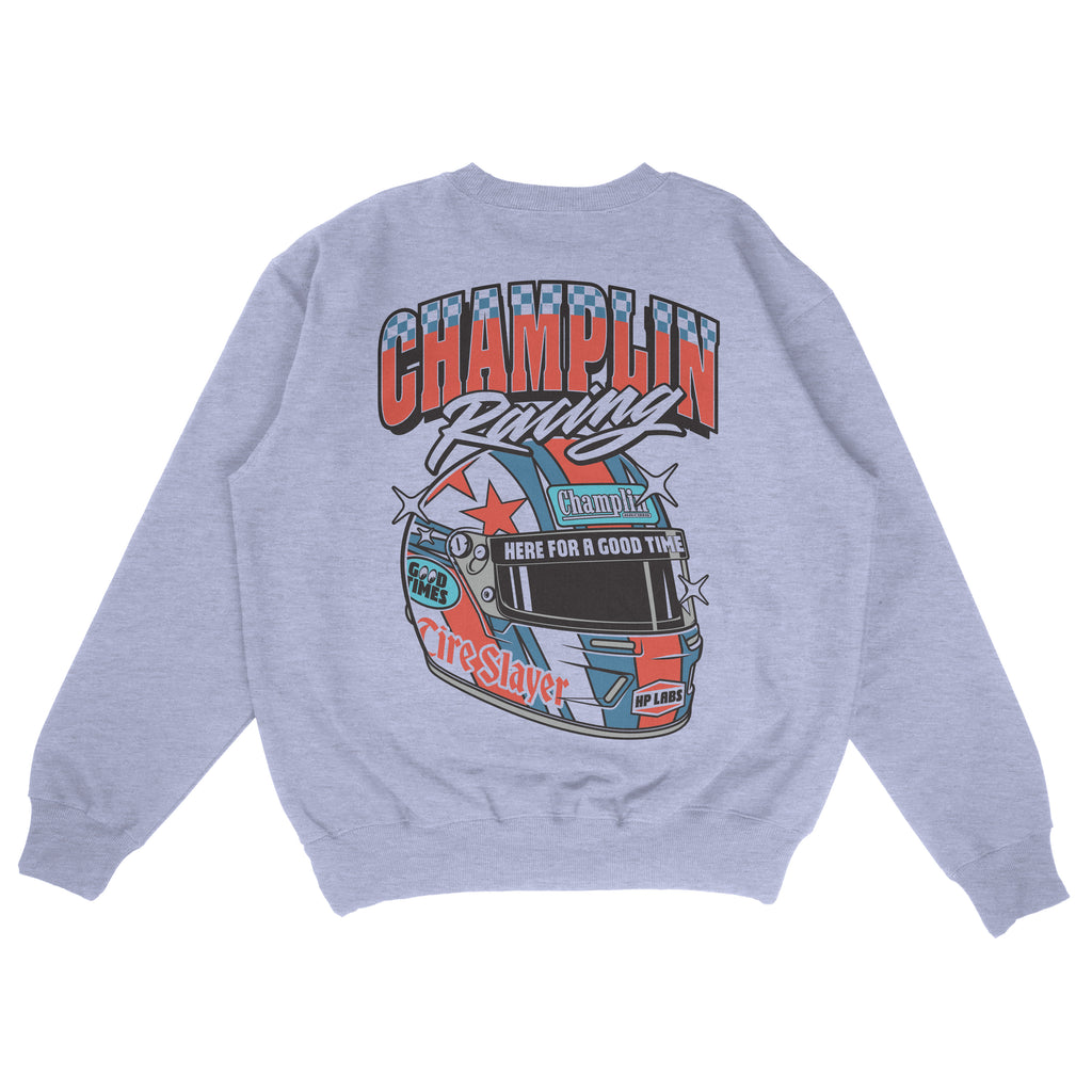 Race Helmet Sweatshirt
