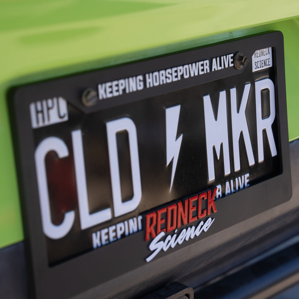 Redneck Science License Plate Frame