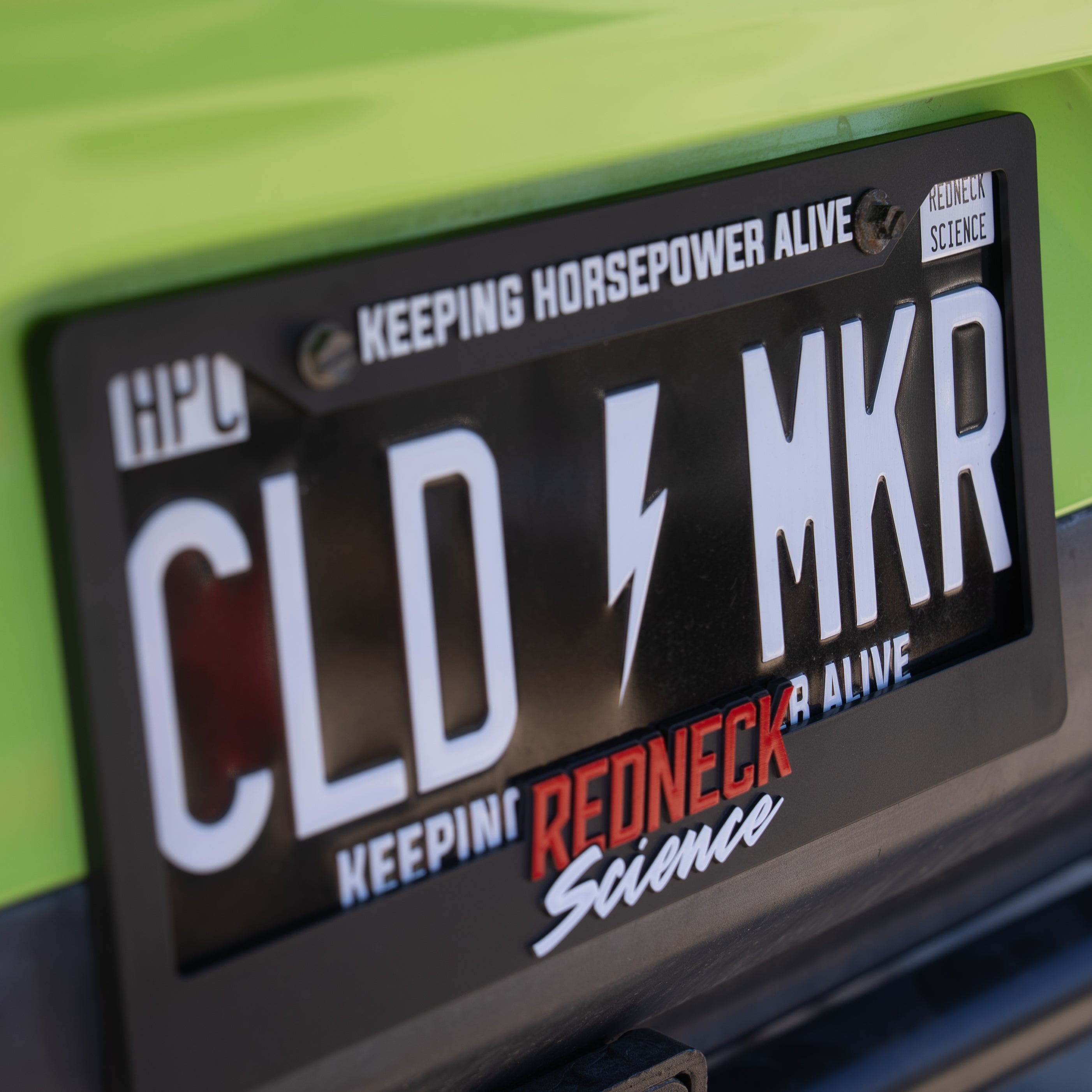 Redneck Science License Plate Frame