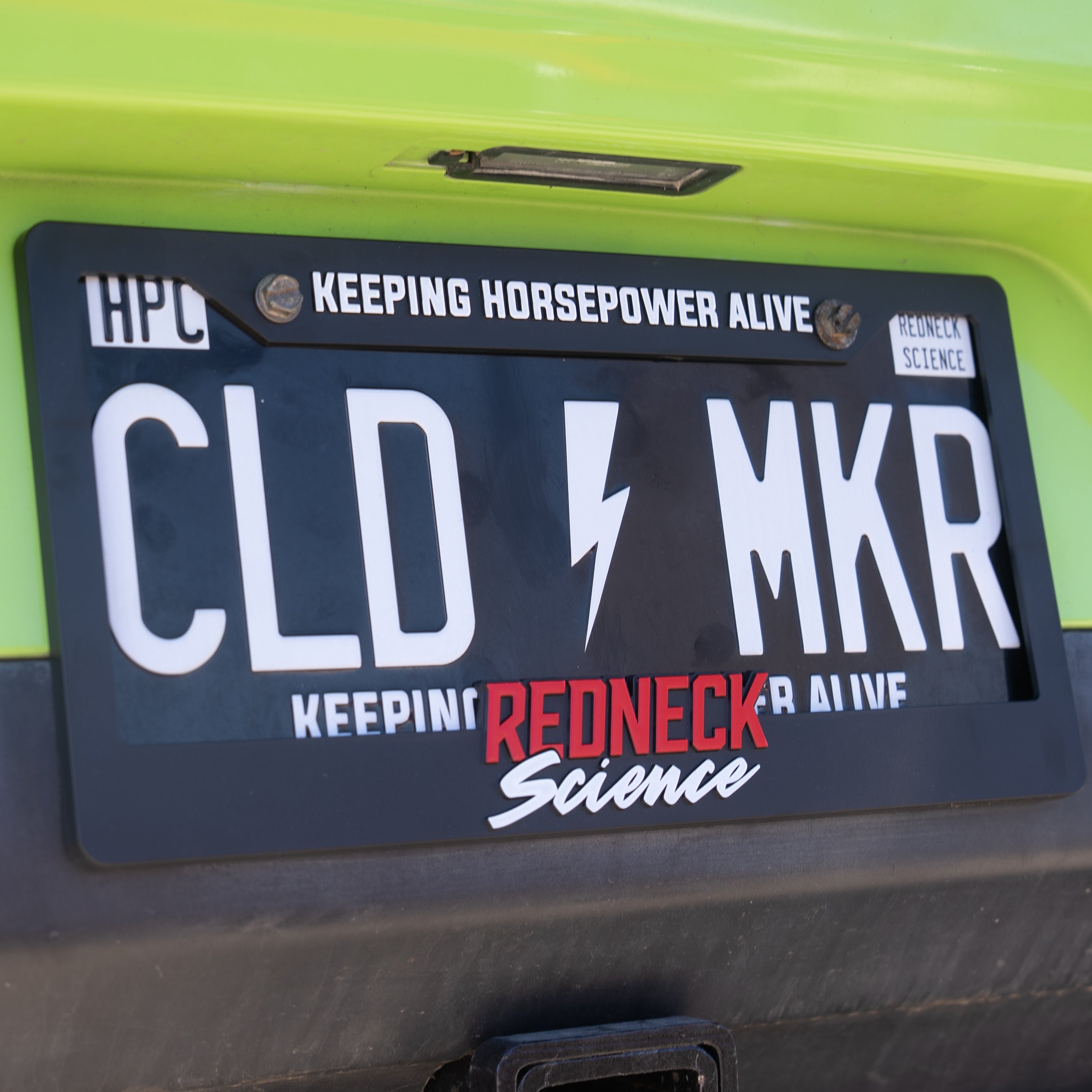 Redneck Science License Plate Frame