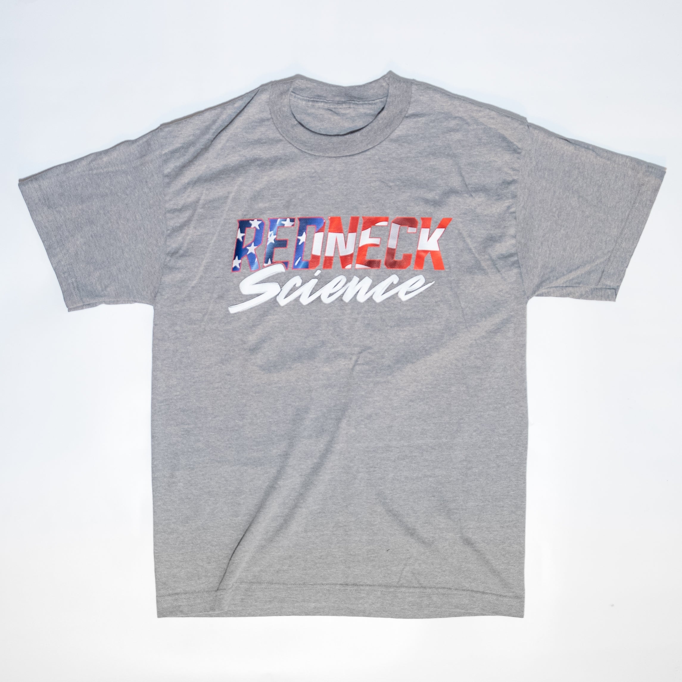 Grey American Redneck Science Tee